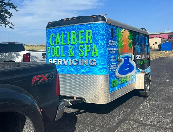 Pool leak repair technician inspecting cracks and fittings in San Angelo TX